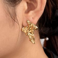 1 Pair IG Style French Style Simple Style Irregular Geometric Star 304 Stainless Steel 14K Gold Plated Ear Studs main image 10