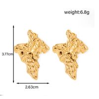 1 Pair IG Style French Style Simple Style Irregular Geometric Star 304 Stainless Steel 14K Gold Plated Ear Studs main image 8