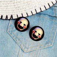 Casual Cute Modern Style Cartoon Mask Alloy Printing Unisex Brooches main image 4