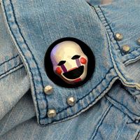 Casual Cute Modern Style Cartoon Mask Alloy Printing Unisex Brooches main image 6