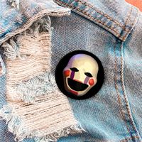 Casual Cute Modern Style Cartoon Mask Alloy Printing Unisex Brooches main image 9