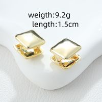 1 Piece Simple Style Water Droplets Rhombus Alloy Earrings main image 2
