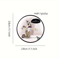 Casual Cute Modern Style Cartoon Letter Alloy Printing Unisex Brooches main image 2