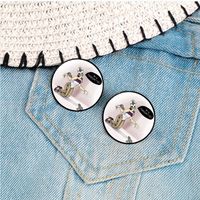 Casual Cute Modern Style Cartoon Letter Alloy Printing Unisex Brooches main image 6