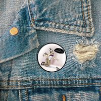 Casual Cute Modern Style Cartoon Letter Alloy Printing Unisex Brooches main image 7