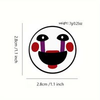 Casual Cute Modern Style Cartoon Emoji Face Alloy Printing Unisex Brooches main image 2