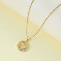 Wholesale Jewelry Elegant Lady Modern Style Letter Heart Shape Alloy Rhinestones Inlay Pendant Necklace main image 4