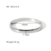 304 Stainless Steel 18K Gold Plated Basic Modern Style Classic Style Plating Round Solid Color Bangle sku image 3