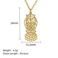 Acier Inoxydable 304 Plaqué Or 18K Style Simple Style Classique Placage Évider Animal Ours Abeille Pendentif sku image 17