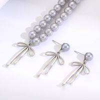 Elegant Simple Style Bow Knot Artificial Pearl Alloy Beaded Women's Jewelry Set main image 4