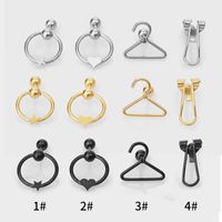 1 Piece Simple Style Classic Style Star Heart Shape 316L Stainless Steel  Ear Studs Cartilage Earrings main image 6