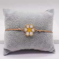IG Style Casual Bohemian Letter Flower Glass Rope Beaded Knitting Women's Bracelets sku image 1
