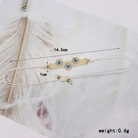IG Style Retro Simple Style Geometric Devil's Eye Glass Rope Beaded Knitting Women's Bracelets main image 2