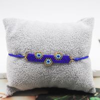 IG Style Retro Simple Style Geometric Devil's Eye Glass Rope Beaded Knitting Women's Bracelets main image 6