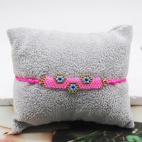 IG Style Retro Simple Style Geometric Devil's Eye Glass Rope Beaded Knitting Women's Bracelets main image 10