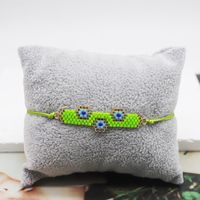 IG Style Retro Simple Style Geometric Devil's Eye Glass Rope Beaded Knitting Women's Bracelets sku image 11