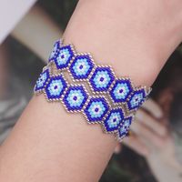 Estilo Vintage Estilo Étnico Estilo Clásico Geométrico Ojo Del Diablo Vidrio Cuenta De Semillas Con Cuentas Mujeres Pulsera main image 1