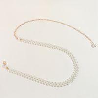 Simple Style Classic Style Solid Color Pearl Inlay Pearl Women's Chain Belts main image 6