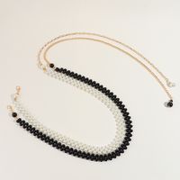 Simple Style Classic Style Solid Color Pearl Inlay Pearl Women's Chain Belts main image 2