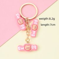 Cute Pastoral Letter Alloy Asymmetrical Keychain main image 3