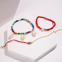 Casual Vacation Color Block Plastic Glass Wholesale Anklet main image 2