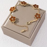 IG Style Sweet Flower Zinc Alloy Inlay Shell Women's Bracelets main image 3