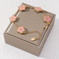 IG Style Sweet Flower Zinc Alloy Inlay Shell Women's Bracelets main image 6