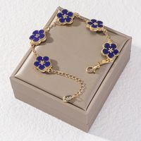 IG Style Sweet Flower Zinc Alloy Inlay Shell Women's Bracelets sku image 6