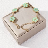 IG Style Sweet Flower Zinc Alloy Inlay Shell Women's Bracelets sku image 8