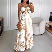 Women's Regular Dress Vacation Halter Neck Printing Sleeveless Printing Short Mini Dress Holiday Daily main image 1