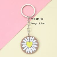 Cute Pastoral Letter Alloy Asymmetrical Keychain main image 3