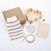 Simple Style Geometric Linen Cotton And Linen Glass Bathroom Kit sku image 3