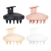 Simple Style Solid Color Silica Gel Shampoo Brush main image 4