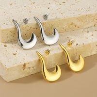 1 Pair Simple Style Geometric 304 Stainless Steel 18K Gold Plated Earrings Ear Studs main image 3
