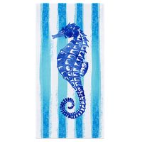 Casual Hippocampus Synthetic Fibre Beach Towel main image 3