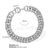 Titanium Steel 18K Gold Plated Simple Style Classic Style Plating Solid Color Bracelets Necklace sku image 2