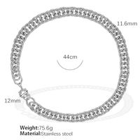 Titanium Steel 18K Gold Plated Simple Style Classic Style Plating Solid Color Bracelets Necklace sku image 6