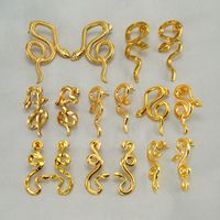 1 Paire Style Simple Style Classique Couleur Unie Placage Acier Inoxydable 304 Plaqué Or Boucles D'Oreilles main image 1