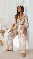 Women's Holiday Daily Streetwear Geometric Solid Color Full Length Printing Jumpsuits main image 3