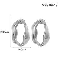 1 Pair IG Style French Style Simple Style C Shape Geometric Snake 304 Stainless Steel Ear Studs main image 5