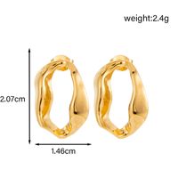 1 Pair IG Style French Style Simple Style C Shape Geometric Snake 304 Stainless Steel Ear Studs main image 4