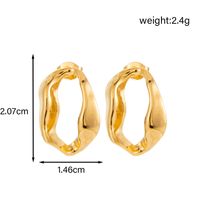 1 Pair IG Style French Style Simple Style C Shape Geometric Snake 304 Stainless Steel Ear Studs sku image 3
