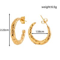1 Pair IG Style French Style Simple Style C Shape Geometric Snake 304 Stainless Steel Ear Studs main image 6