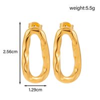 1 Pair IG Style French Style Simple Style C Shape Geometric Snake 304 Stainless Steel Ear Studs main image 2