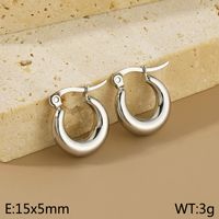 1 Pair Simple Style Geometric 304 Stainless Steel 18K Gold Plated Earrings Ear Studs sku image 4