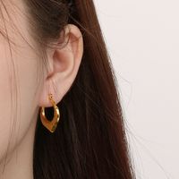 1 Paar Einfacher Stil Geometrisch Edelstahl 304 18 Karat Vergoldet Ohrringe main image 9