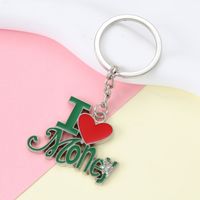 Simple Style Classic Style Letter Alloy Inlay Rhinestones Keychain main image 1