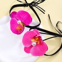 Wholesale Jewelry Simple Style Classic Style Flower Cloth Choker main image 4