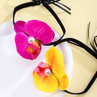 Wholesale Jewelry Simple Style Classic Style Flower Cloth Choker main image 5