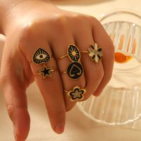 IG Style Simple Style Classic Style Pentagram Heart Shape Flower 304 Stainless Steel 18K Gold Plated Open Rings In Bulk main image 8